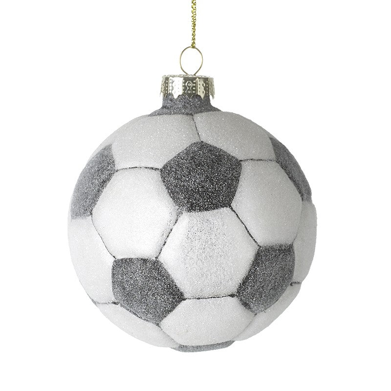football design christmas tree decoration with shimmer white and black finsih